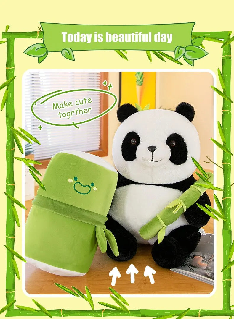 Convertible Panda Pillow: A Cuddly Bamboo Adventure!