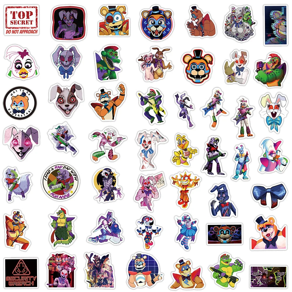 Five Nights of Fun: FNAF Security Breach Sticker Set