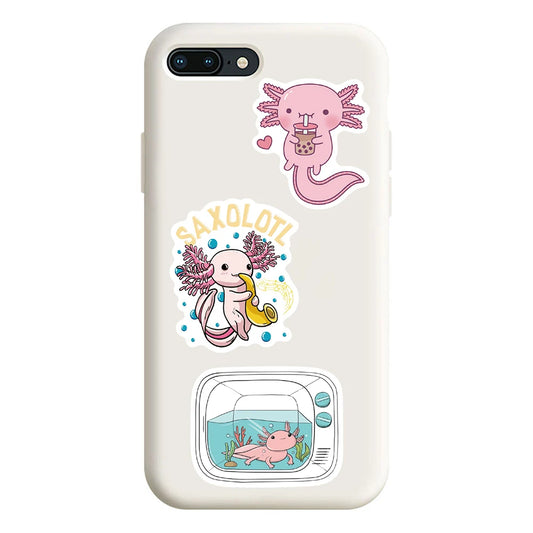 Adorable Axolotl Stickers- Whimsical Water Wonders!