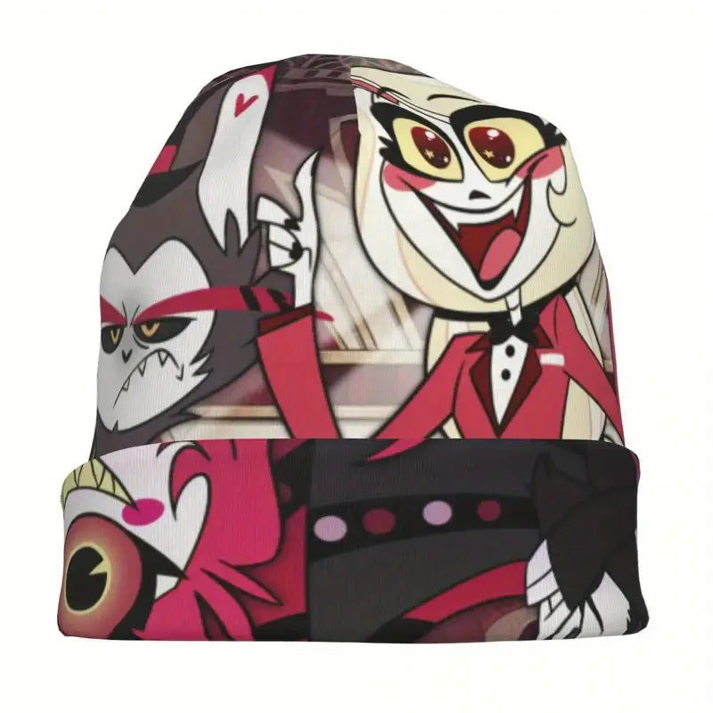 Hazbin Hotel Skullie Beanie โ Funky, Bold, and Full of Character! ๐๐ฉ