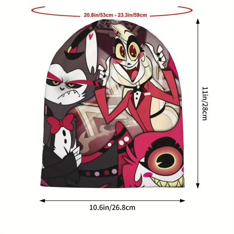 Hazbin Hotel Skullie Beanie โ Funky, Bold, and Full of Character! ๐๐ฉ