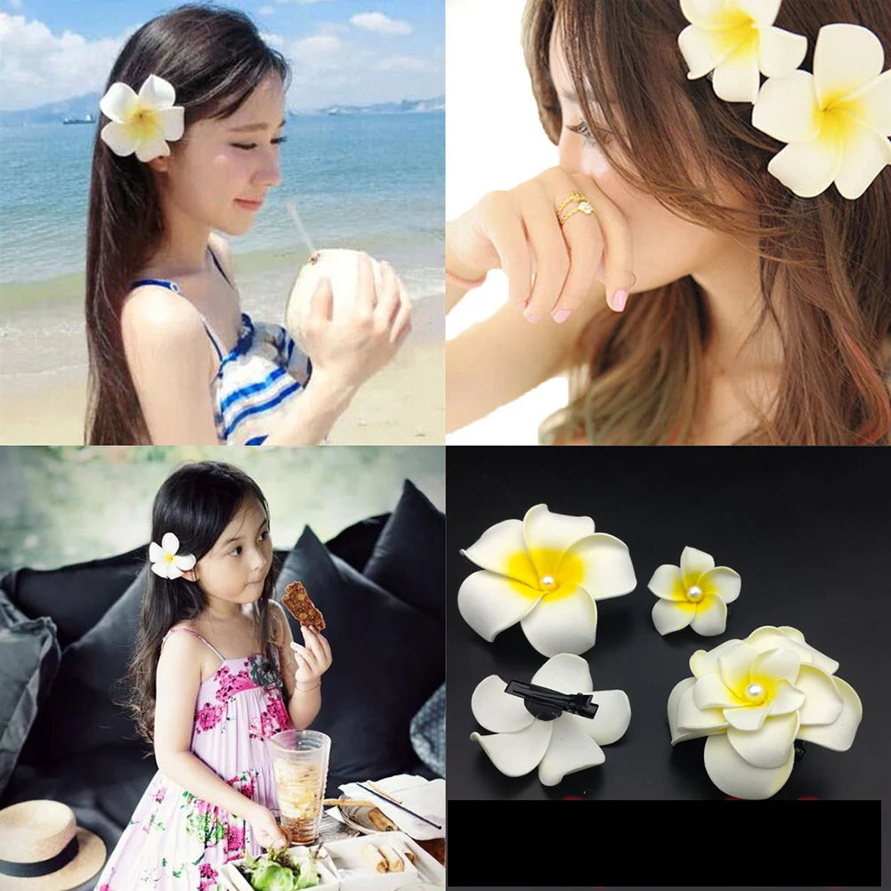 🌺Summer Plumeria Flower Hair Clips🌸
