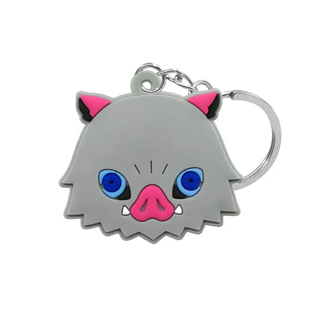 Chibi Slayer Squad: Demon Slayer PVC Keychains!