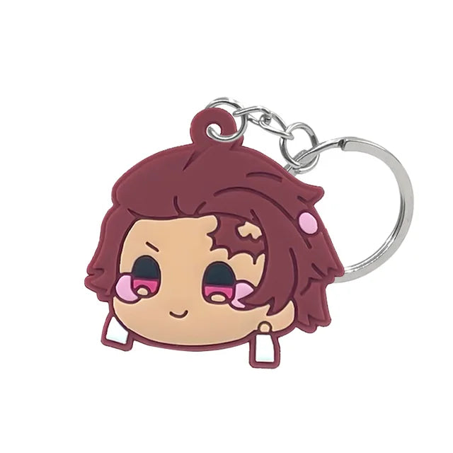 Chibi Slayer Squad: Demon Slayer PVC Keychains!