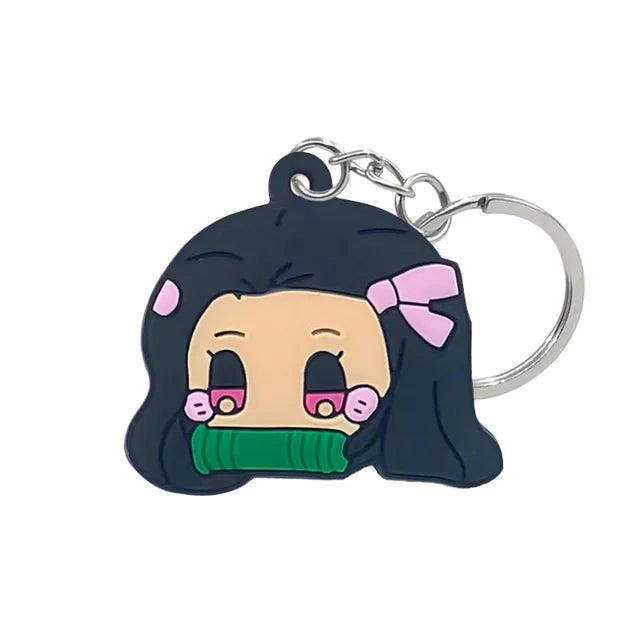 Chibi Slayer Squad: Demon Slayer PVC Keychains!