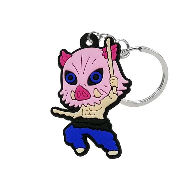 Chibi Slayer Squad: Demon Slayer PVC Keychains!
