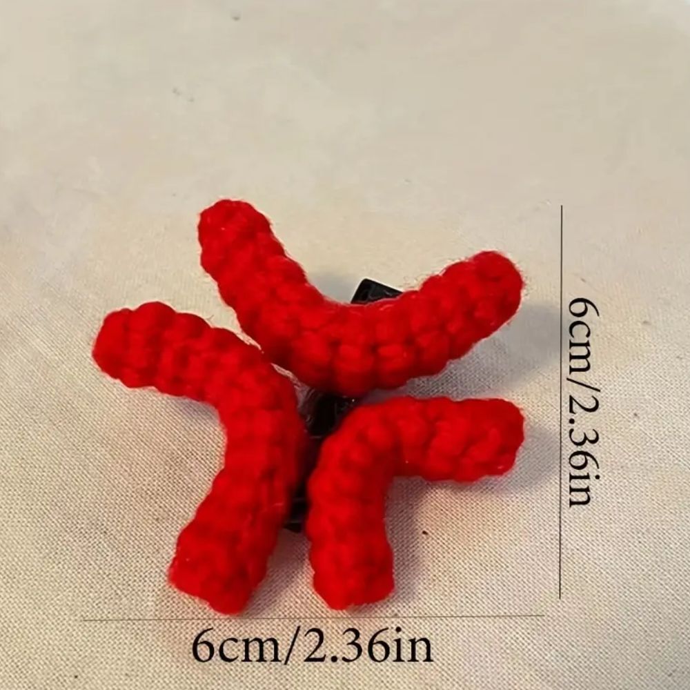 🔥 Angry Plush Hair Clip – Cute & Quirky Cartoon Barrette! 😡