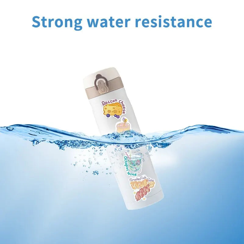 Delectable Doodle Delights: Cartoon Food Sticker Sets