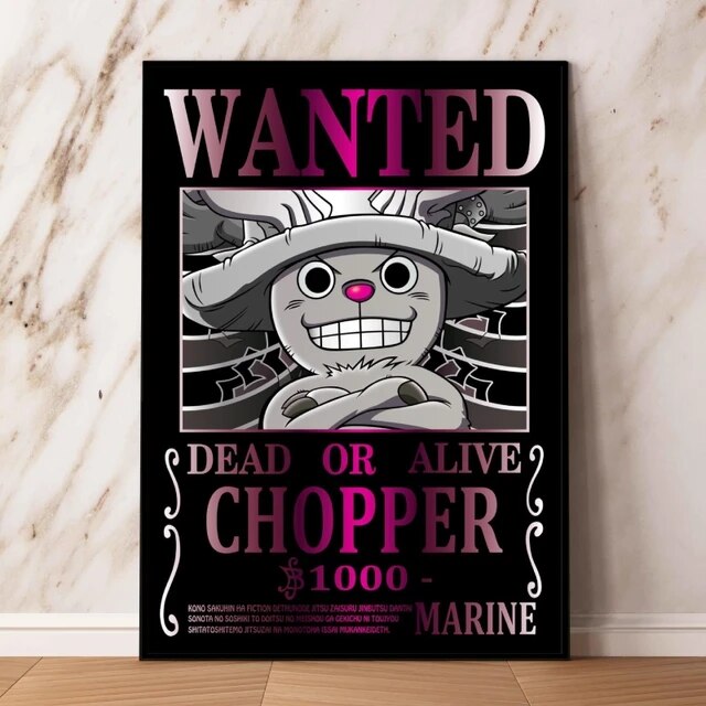 One Piece Bounty Legends - Wanted Poster Canvas Prints