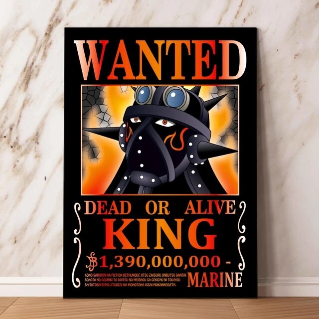 One Piece Bounty Legends - Wanted Poster Canvas Prints