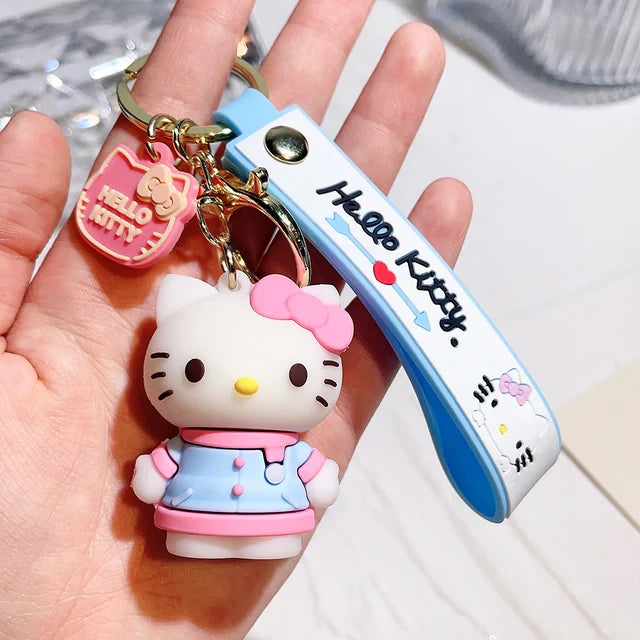 Kawaii Hello Kitty 3D PVC Keychain Collection (Sold Individually)