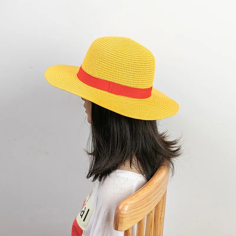 One Piece Anime Luffy Straw Hat cosplay costume
