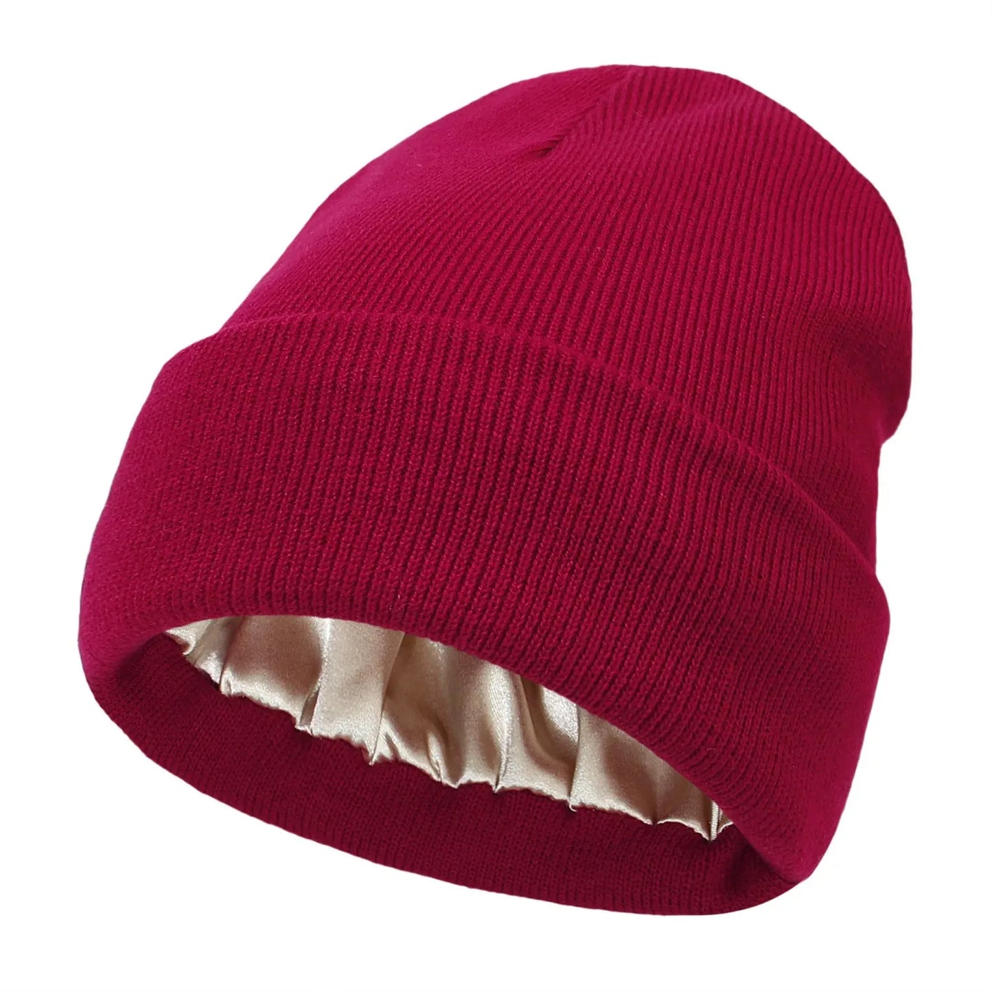 Satin-Lined Beanie – Cozy, Stylish, and Hair-Friendly!