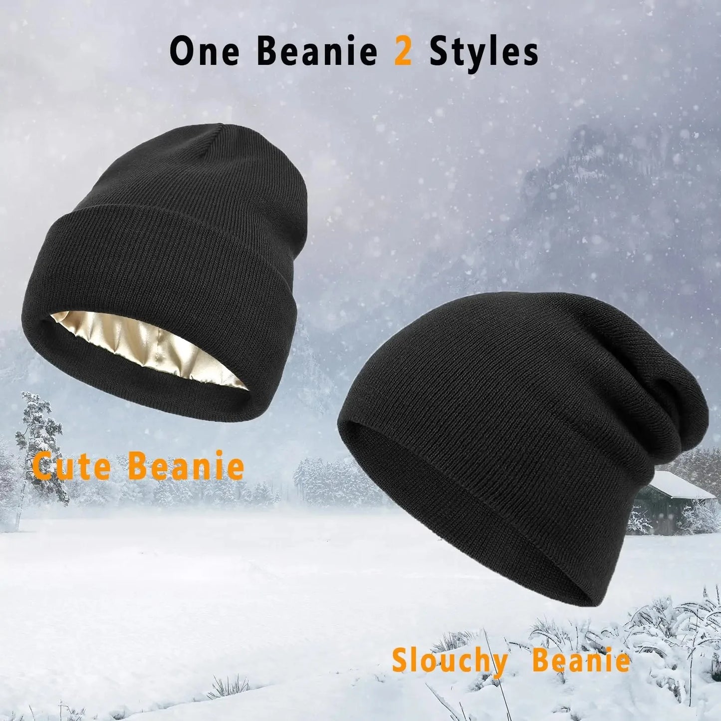 Satin-Lined Beanie – Cozy, Stylish, and Hair-Friendly!
