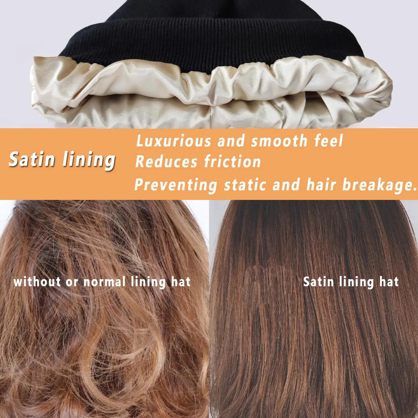 Satin-Lined Beanie – Cozy, Stylish, and Hair-Friendly!