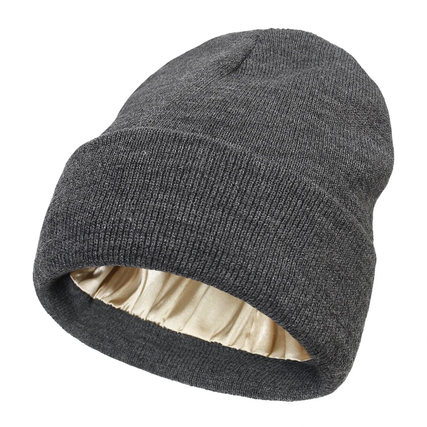 Satin-Lined Beanie – Cozy, Stylish, and Hair-Friendly!