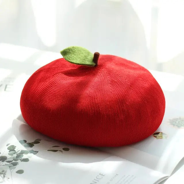 Fruit Inspired Handmade Beret Hats - Sweeten Your Style!