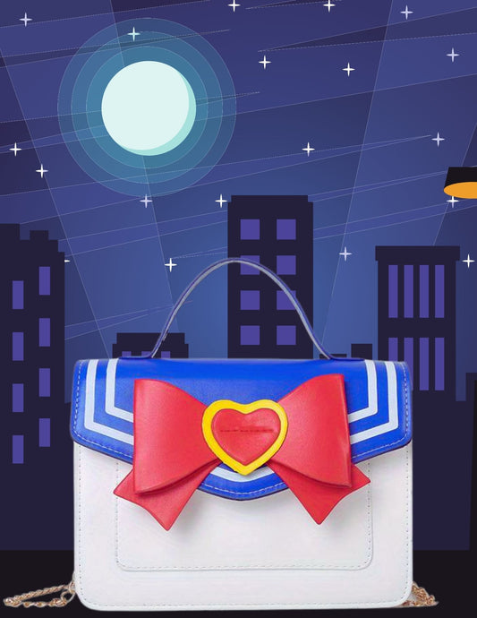 "Chic Kawaii" Bow Decor Crossbody Bag - Cute Anime-Inspired Square Handbag