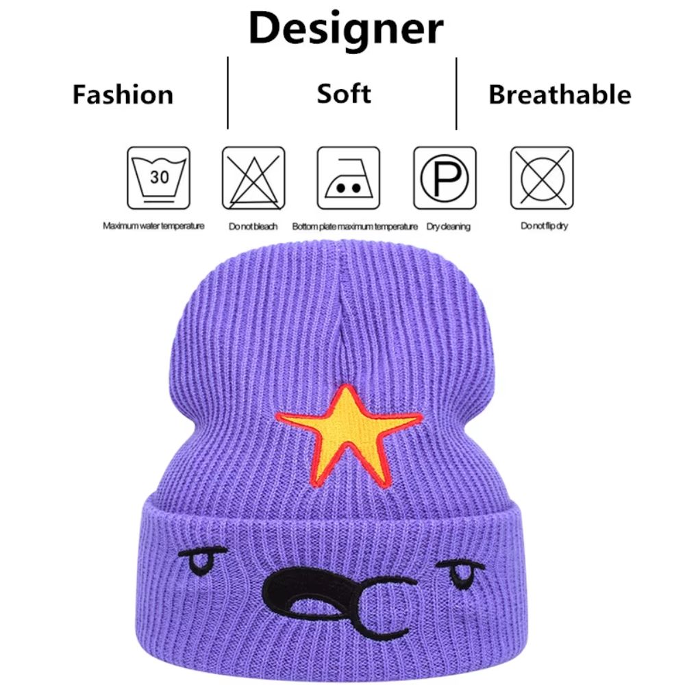 🟣 Adventure Time Purple Beanie – Cozy, Stylish & Unisex! 🧢❄️