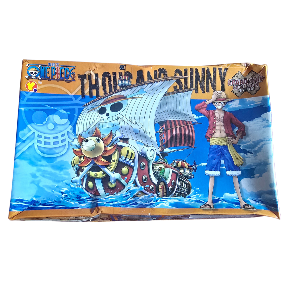 🏴☠️ One Piece Thousand Sunny Ship Model – DIY Assembly Collectible! 🚢