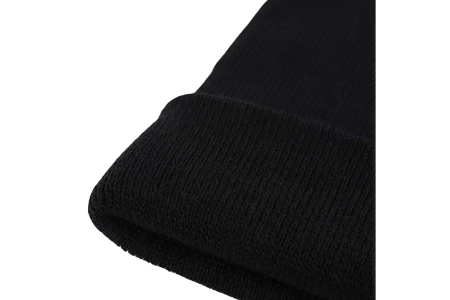 Black Embroidered Beanie – Golden Dawn & Black Bulls Design