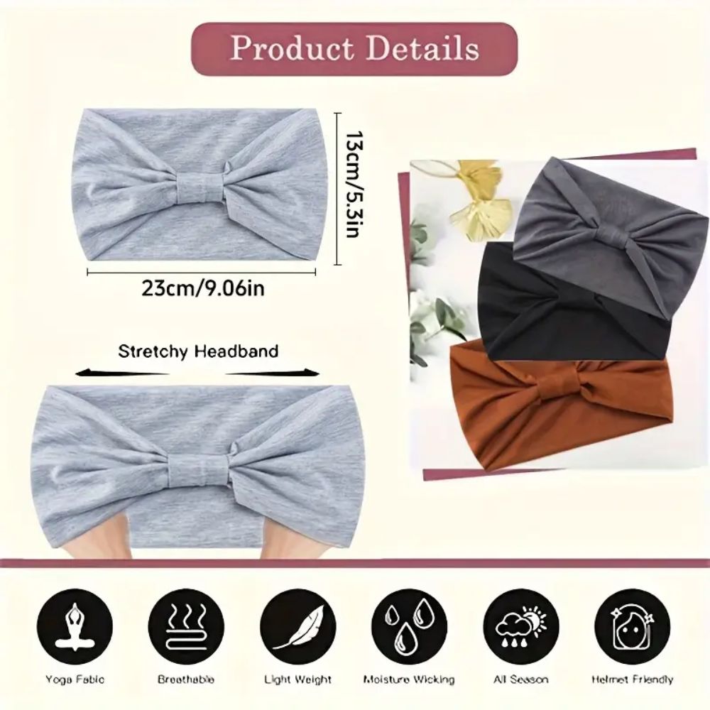 🧘♀️ 1pc Sports Cross Headband – Sweat-Absorbing & Stylish! 🏃♀️