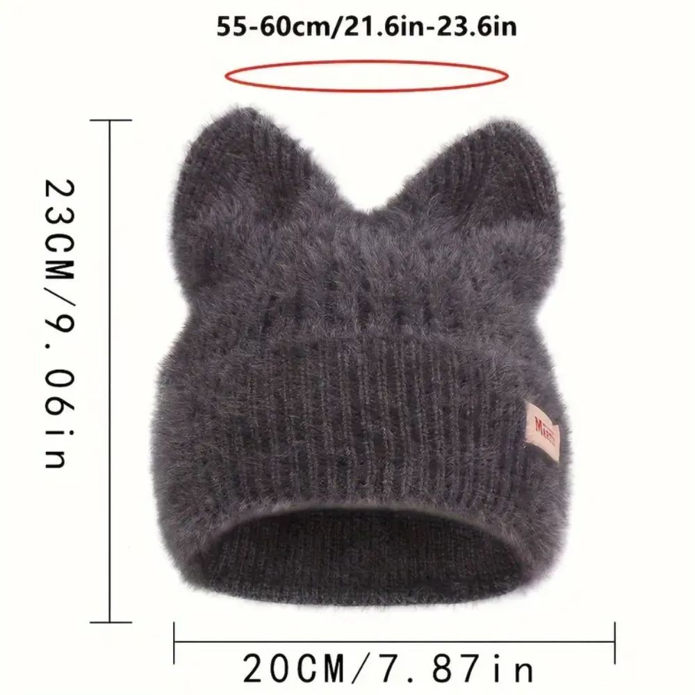 😻 Trendy Cat Ear Beanie – Cozy, Cute & Perfect for Fall/Winter! 🐾