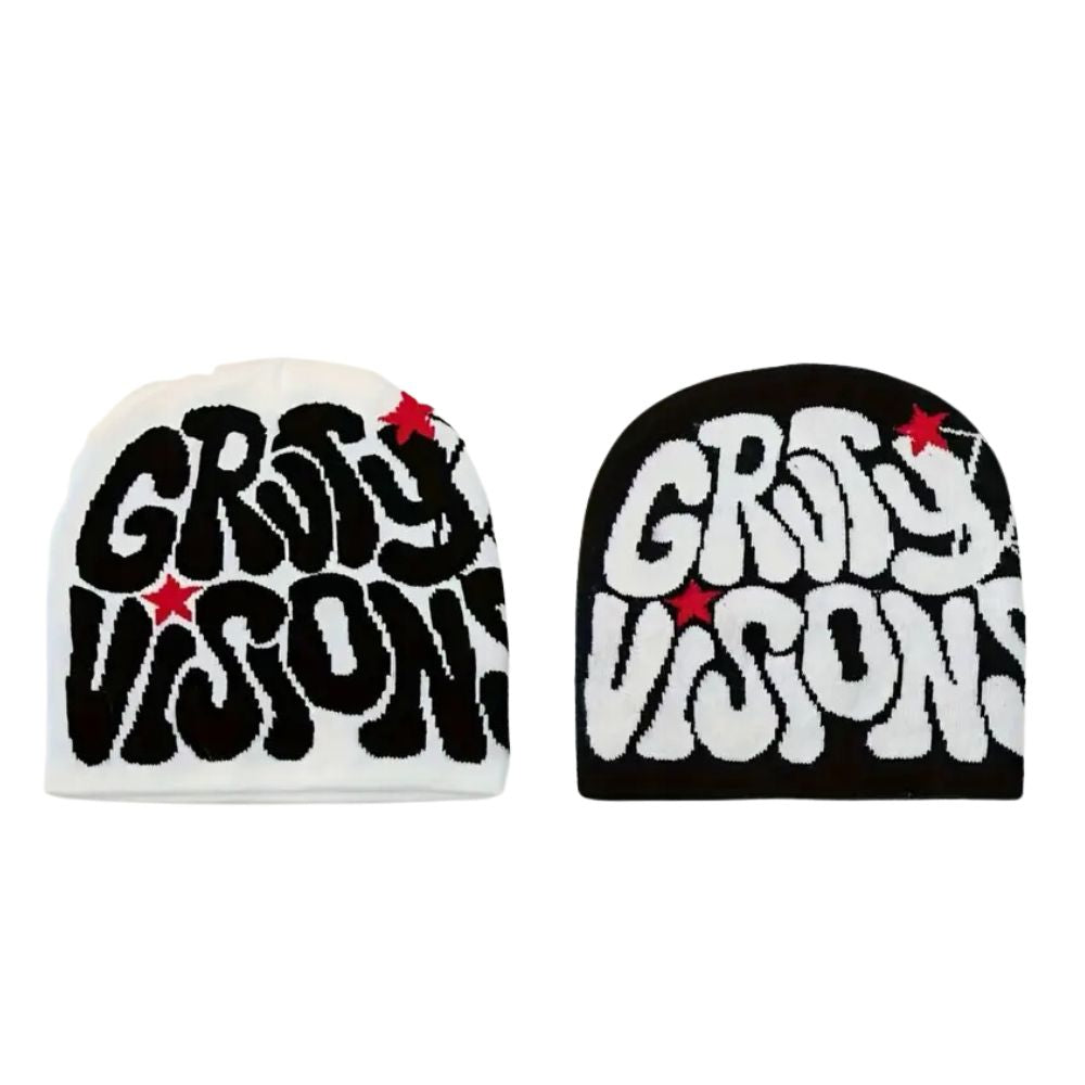 ❄️ Gruty Visions Winter Beanie – Unisex Ski Cap for Stylish Comfort! - Groovy Gruvy🏔️