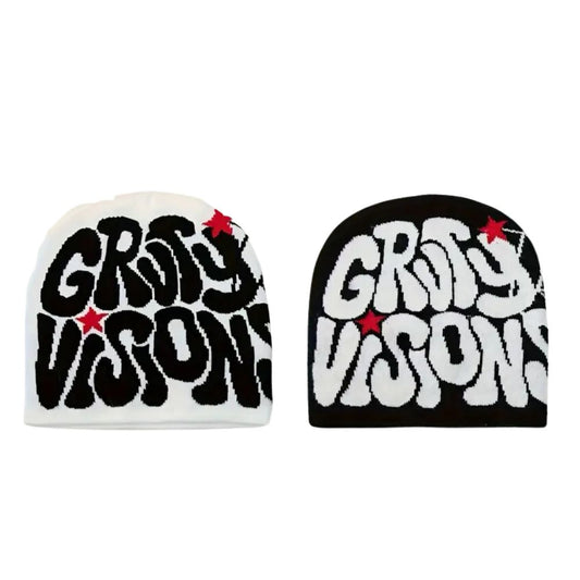 ❄️ Gruty Visions Winter Beanie – Unisex Ski Cap for Stylish Comfort! - Groovy Gruvy🏔️