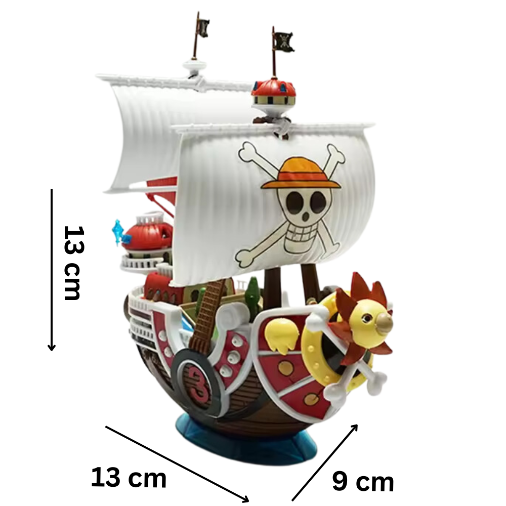 🏴☠️ One Piece Thousand Sunny Ship Model – DIY Assembly Collectible! 🚢