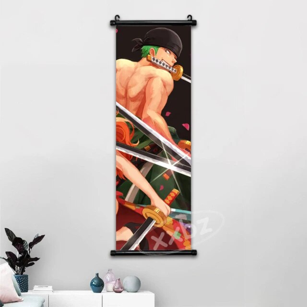 One Piece Hot Blooded Canvas Wall Scroll: Transform Your Space into a Pirate's Paradise