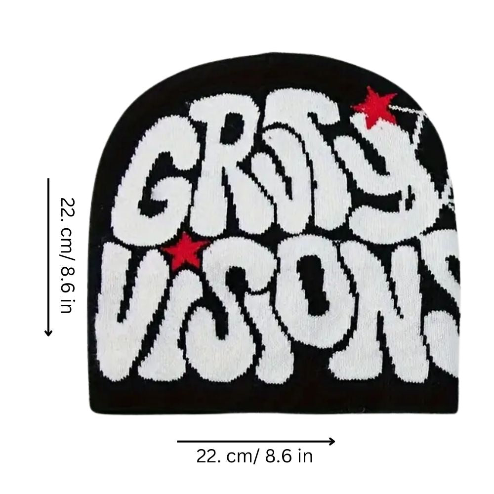 ❄️ Gruty Visions Winter Beanie – Unisex Ski Cap for Stylish Comfort! - Groovy Gruvy🏔️