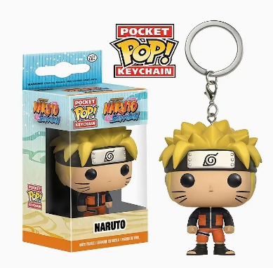 Anime Funko Pop Action Figure Figurine Keychain for Naruto and My Hero Academia