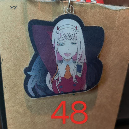 Anime 3D Motion Keychains - Captivating Double-Sided Design