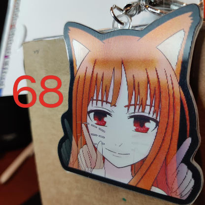 Anime 3D Motion Keychains - Captivating Double-Sided Design