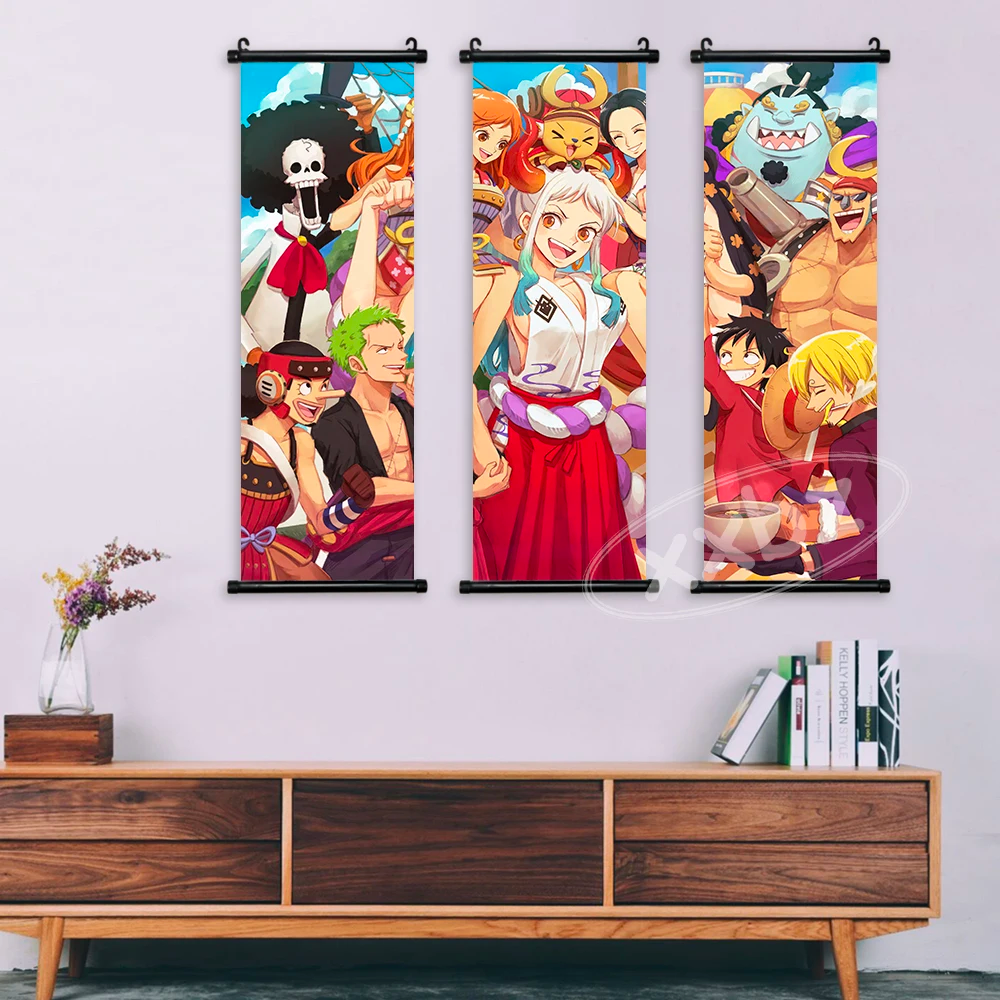 One Piece Hot Blooded Canvas Wall Scroll: Transform Your Space into a Pirate's Paradise