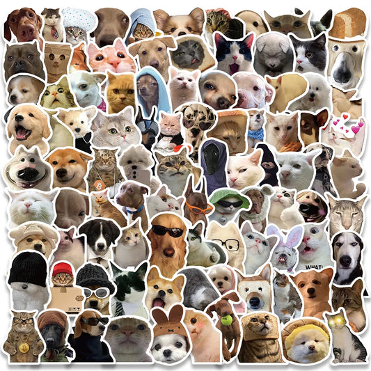 Furry Friends Meme Sticker Pack - Dogs & Cats Edition