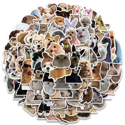 Furry Friends Meme Sticker Pack - Dogs & Cats Edition