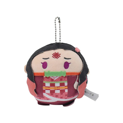 Chubby Warrior Charm: Rengoku Kyoujurou Plush Keychain – 10cm of Fiery Cuteness!