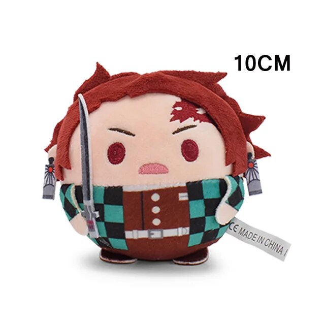 Chubby Warrior Charm: Rengoku Kyoujurou Plush Keychain – 10cm of Fiery Cuteness!