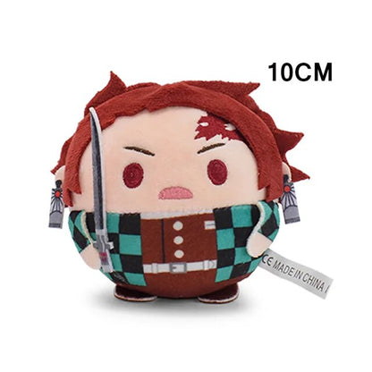 Chubby Warrior Charm: Rengoku Kyoujurou Plush Keychain – 10cm of Fiery Cuteness!