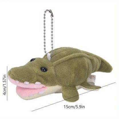 Cute Crocodile Plush Keychains - Adorable Reptile Charms (Available Individually or in Pairs)