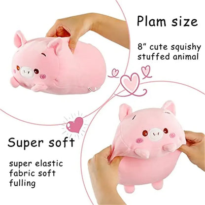 Snuggle Companion: Kawaii Pink Pig Plush Pillow – Soft, Cuddly, and Irresistibly Cute!