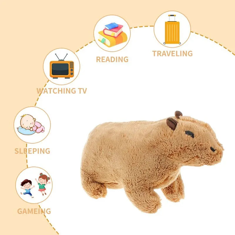 Cozy Capybara Companion - Adorable Plush Pillow