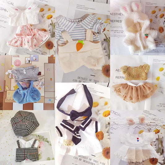 👗 20cm Clothing for Soft Dolls - Adorable Doll Outfit Suit Sets 🧸