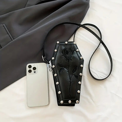 Mini Coffin Shaped Novelty Crossbody Bag ⚰️🖤