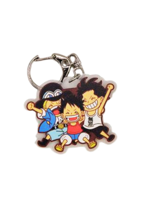 🔥One Piece Non-Straw Hat with Straw Hats Characters Acrylic Keychain🔥