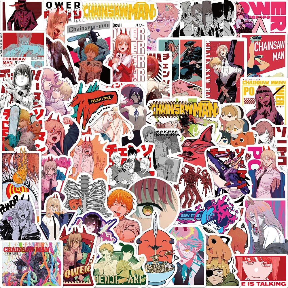Slice into the Action with Chainsaw Man Stickers!