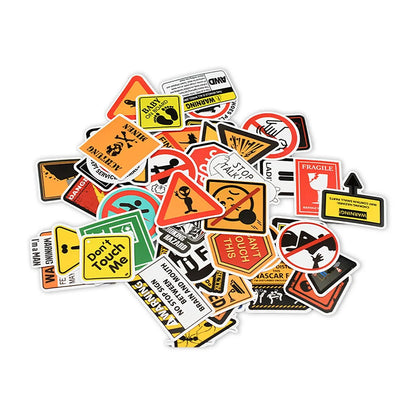 Dangerously Fun: Cartoon Warning Stickers for the Humorous Soul