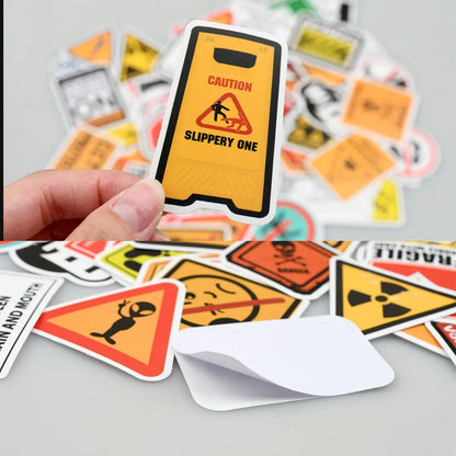 Dangerously Fun: Cartoon Warning Stickers for the Humorous Soul